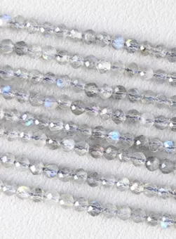 Filo di Perle Sfaccettate in Labradorite AA 3mm