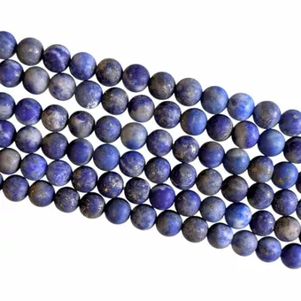 Perline di lapislazzuli opache da 4 mm su filo da 40 cm