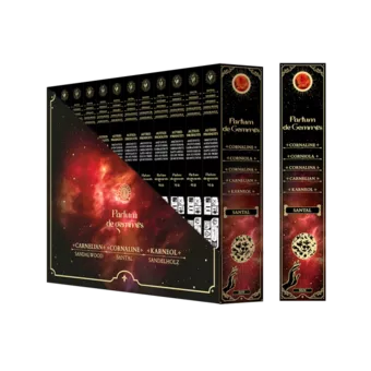Incenso Smudge Stick Parfum de Gemmes Sandalo e Corniola 20g