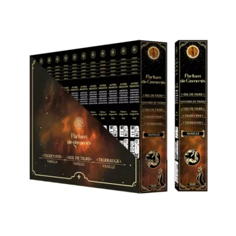 Incenso Smudge Stick Parfum de Gemmes Vaniglia e Occhio di Tigre 20g