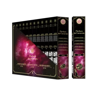 Incenso Smudge Stick Parfum de Gemmes Rosa e Quarzo Rosa 20g