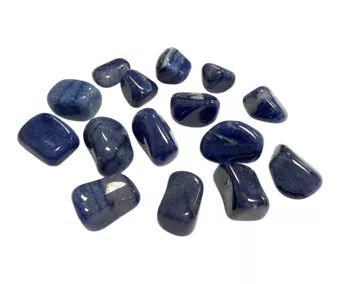 Pietre burattate di avventurina blu AA 250 g