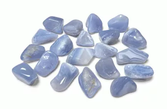 Calcedonio Blu Malawi AA Pietre Rotolate 2-3 cm 250g
