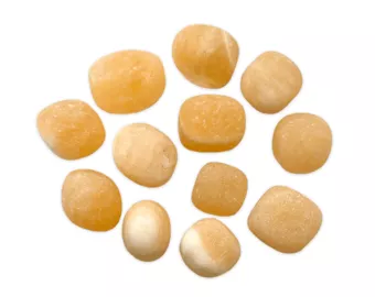 Pietre levigate di Calcite A arancione opaco 250 g