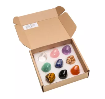 Cofanetto Collezione 9 Pietre Burattate del Mondo 2-3cm