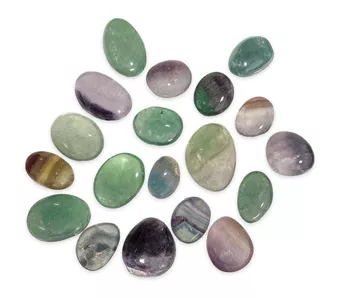 Fluorite Multicolore AB Pietre Burattate 2-3cm 250g