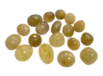 Pietre levigate di fluorite gialla AB 250 g