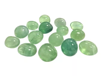 Pietre barilate di fluorite verde AA 250g