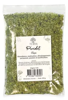 Chips di Peridoto Naturale A+ 1-4mm 500g