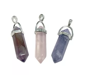 Ciondolo in metallo Fluorite Point A 42mm x3