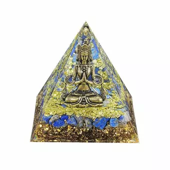 Piramide di orgonite Shiva + Lapislazzuli