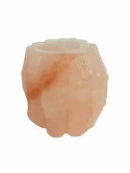 Portacandele in bambù con cristalli di sale naturale 0,5-0,8 kg