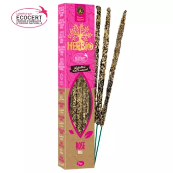 Incenso Smudge Ecocert Herbio Rosa 20g