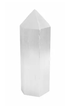 Torre Esagonale in Selenite 12cm 350g