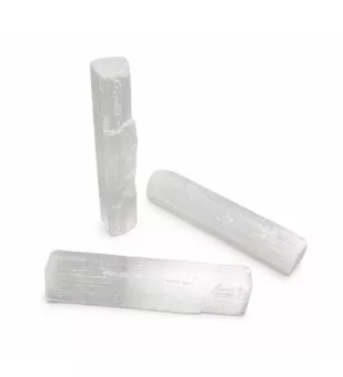 Bastoncini di Selenite Grezza x7 10cm 70g