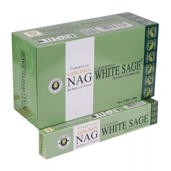 Incenso Vijayshree Golden Nag Salvia Bianca 15g