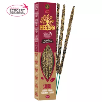 Incenso Smudge Ecocert Herbio Sandalo 20g