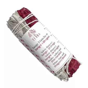 Fagottino di salvia bianca e sangue di drago 25-30g 10cm