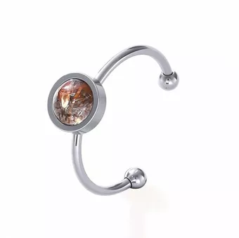 Anello Super Seven Black – Acciaio inossidabile argentato