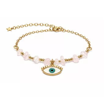 Bracciale di Protezione in Quarzo Rosa A – Malocchio
