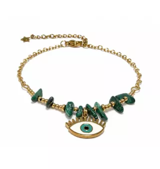 Bracciale di Protezione in Malachite A – Malocchio