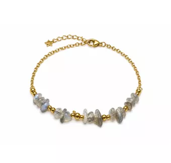 Bracciale Energia in Labradorite A – Frammenti di Pietra