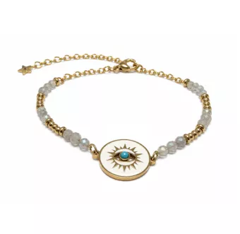 Bracciale di Protezione in Labradorite AA – Occhio Protettore