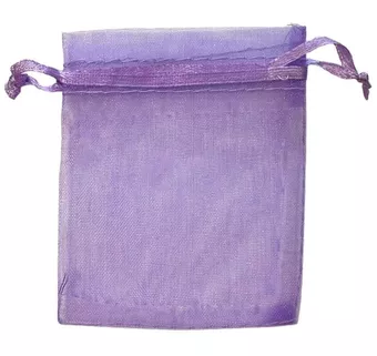 Sacchetti Organza 7x9cm Viola Chiaro (Confezione da 100 pezzi)
