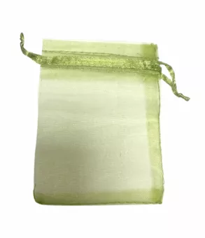 Sacchetti in organza 7x9cm verde (confezione da 100 pezzi)