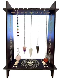 Portapendolo divinatorio in legno nero