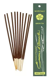 Auroville Incenso Tè Verde 5x 10 Bastoncini