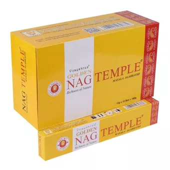 Incenso Vijayshree Golden Nag Tempio 15g