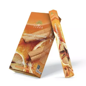Incenso Hexa Terra Cannella Arancia senza carbone 30gr