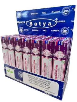 Espositore per incensi Satya MEDITAZIONE 42 confezioni da 15g