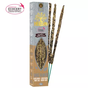 Incenso Smudge Ecocert Herbio Salvia Bianca 20g