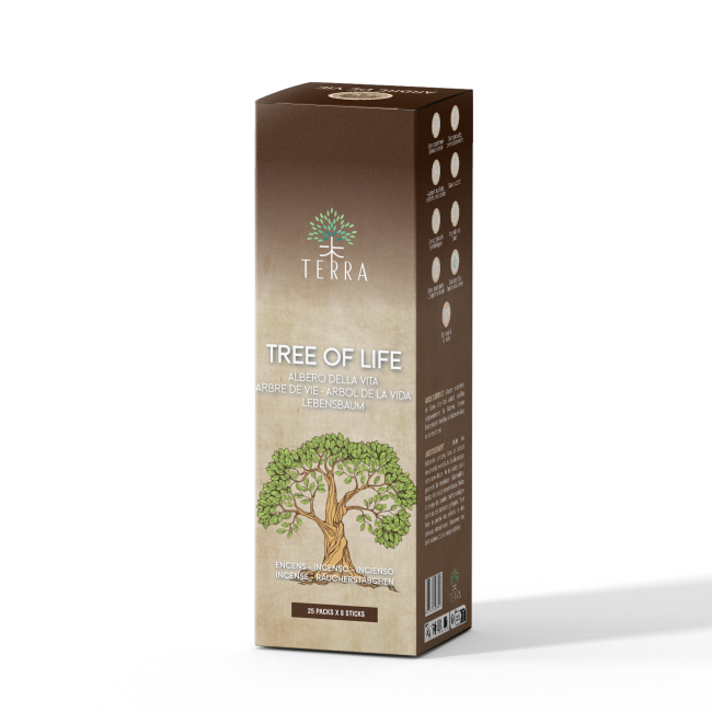 Incenso Terra Tree of Life senza carbone 12gr