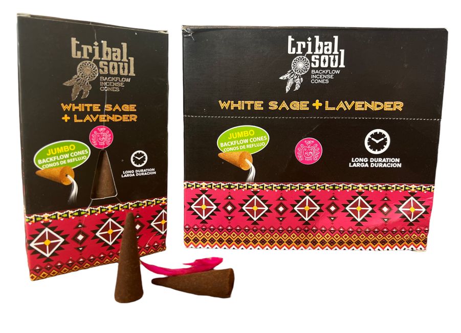 Incenso Tribal Soul Backflow - Salvia bianca e lavanda