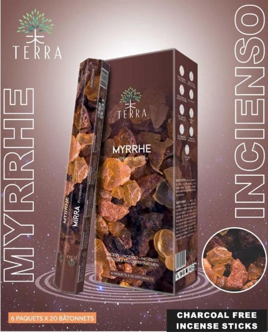 Incenso Terra Mirra Hexa senza carbone 30gr