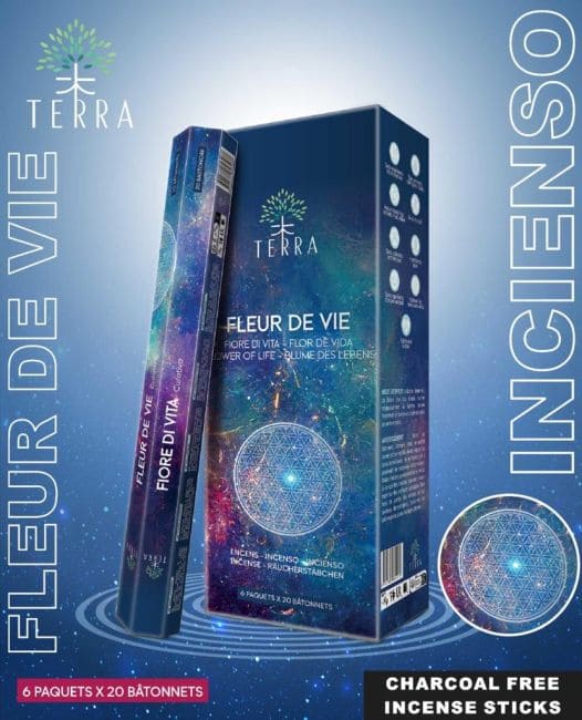 Incenso Hexa Terra Flower of Life senza carbone