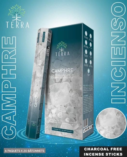 Incenso Terra canfora hexa senza carbone 30gr