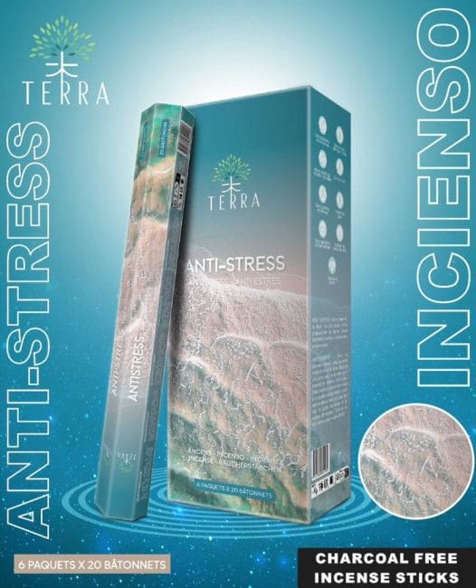 Incenso Hexa antistress Terra senza carbone 30gr