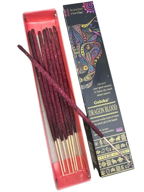 Goloka Smudge Sangue di Drago Spirito Animale Incenso 8 bastoncini