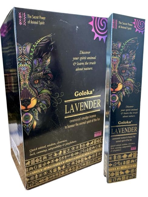 Goloka Smudge lavanda spirito animale incenso 8 bastoncini