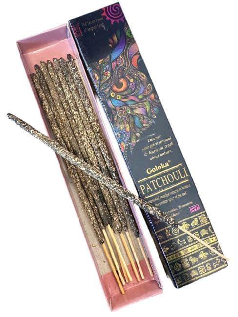 Goloka Smudge Patchouli Incenso spirito animale 8 bastoncini