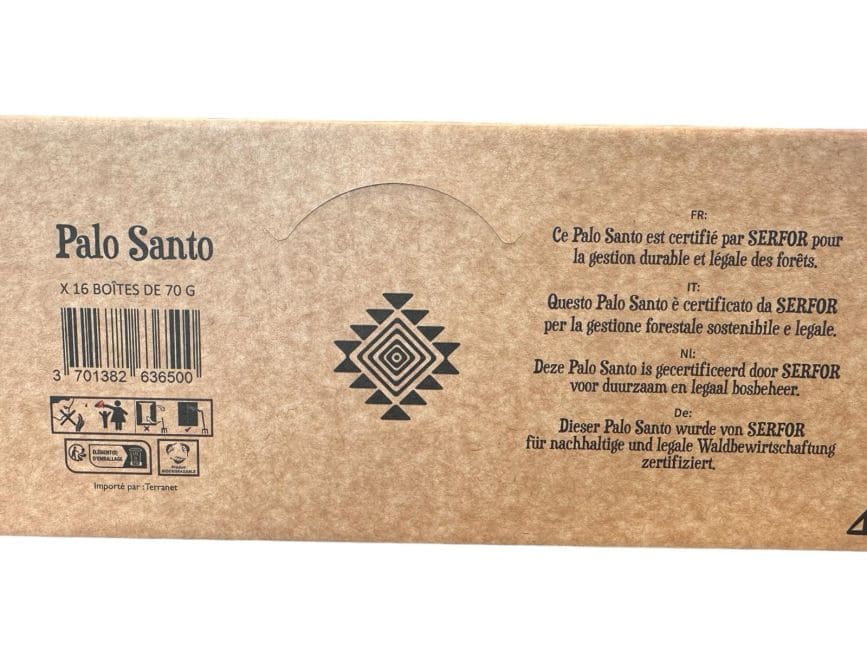 Espositore 16 scatole x Bastoncini di Palo Santo 70g