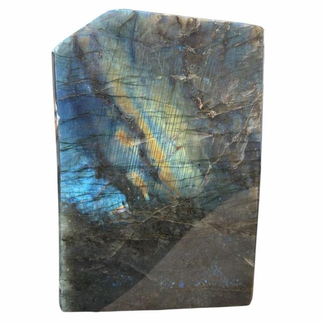 incenso ad Blocco di labradorite lucidato da 2,540 kg