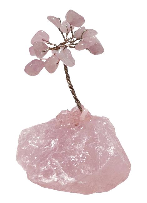 Albero della Vita Quarzo rosa su Druso 8 cm