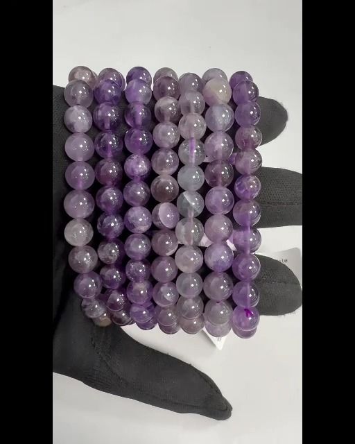 Bracciale Ametista Lavanda A perline 8mm