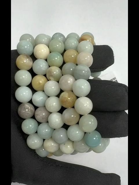 Bracciale Perle multicolori di amazzonite 10mm
