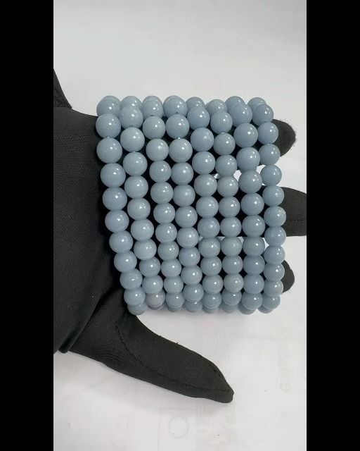 Bracciale Angelite A perles 8mm